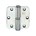 BSW kogelstiftpaumelle - gegalvaniseerd afgerond - 75 x 75 x 3 mm - bb 807 gv-rd - draairichting 2