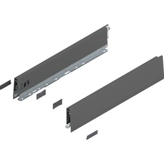 Blum MERIVOBOX zijkant M-hoogte, R+L, 450mm Kleur: orion grijs