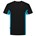 Tricorp T-shirt Bi-Color - Workwear - 102002 - zwart/turquoise - maat 4XL