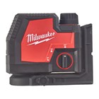 Milwaukee kruislijnlaser/loodlaser groen - L4 CLLP-301C - 1x3.0 Ah accu en USB-kabel - in transportkoffer