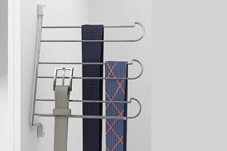 Menage confort stropdashouder 3-haaks 25.5x33x8chroom