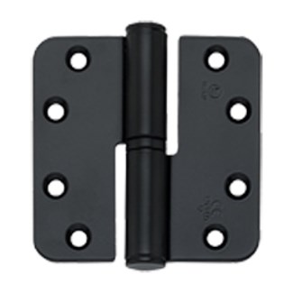 BSW kogelstiftpaumelle - RD BB 807 BV - BlackVelvet - 89x89x3 mm - draairichting 1 - zwart