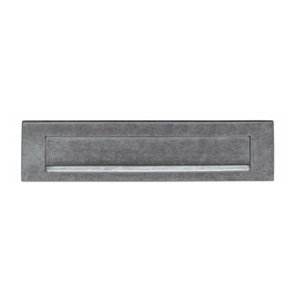 Intersteel briefplaten -  met klep/regenrand - rechthoekig - 325x77 mm