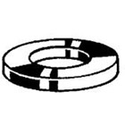 Sluitring 25X44X4 125A- M24 - Zn