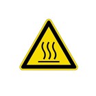 Brady waarschuwingssticker [7x] -  driehoek 5 cm - warmtestraal - 800236