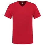 Tricorp T-shirt V-hals fitted - Casual - 101005 - rood - maat 3XL