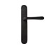 Dauby deurkruk op schild - Pure PHL"L+L" / P40 - verouderd ijzer zwart - blind