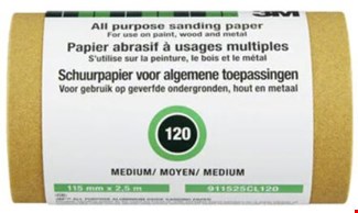 3M™ aluminium oxide schuurrol medium - P120 - 115mmx2.5m - 911525CL120