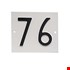 Besbo huisnummerplaat - Nr.  76                       - aluminium 