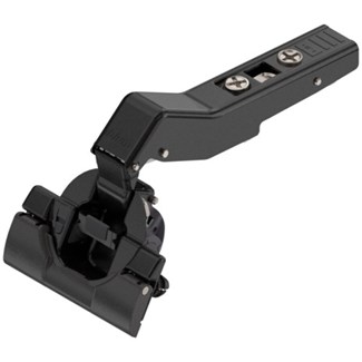 blum CLIP top BLUMOTION 110° scharnier onder hoek van +45° met stalen INSERTA top - type II Kleur: onyx zwart