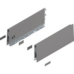 Blum MERIVOBOX zijkant K-hoogte, R+L, 350mm Kleur: indium grijs