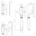 Intersteel raamsluiting - Ton - links - chroom/ebbenhout