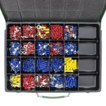 Klemko assortiment geïsoleerde kabelschoenen - 21-vaks metalen kist - ATM-GKS-ST/ZT