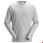 Snickers Workwear 2496 Long Sleeve T-shirt gemeleerd grijs - maat XS