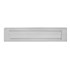 Intersteel briefplaat rechthoekig - met klep/regenrand - 340x75 mm - RVS geborsteld