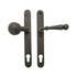 Dauby veiligheidsbeslag knop/kruk - Pure TOP + PH1830 - verouderd ijzer zwart - profielcilinder 92 mm