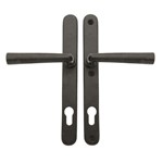 Dauby veiligheidsgarnituur kruk/kruk - Pure PH1925+ / PH1925+ - verouderd ijzer zwart - profielcilinder 92 mm