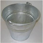 Gegalvaniseerde bouwemmer, 4055-2 inhoud 12 liter