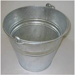 Gegalvaniseerde bouwemmer, 4055-2 inhoud 12 liter