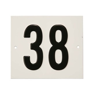 Besbo huisnummerplaat - Nr. 38 - aluminium