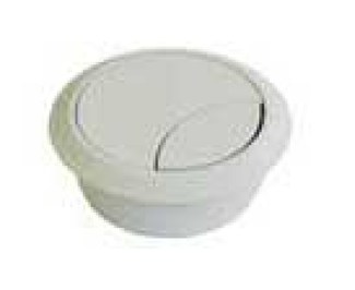 Kabeldoorvoer 2-delig 60mm licht grijs