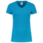 Tricorp dames T-shirt V-hals 190 grams - Casual - 101008 - turquoise - maat S