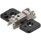 blum Excentrisch h-regelb.kruisplaat*staal*houtschroef*3,0 mm verdikt Kleur: onyxzwart