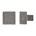 Dauby meubelknop - Pure PQ-45 - ruw metaal - 45 mm