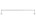 Dauby houder + 2 lange eindsteunen - Pure Plus - mat wit brons - 1000 mm