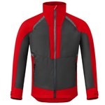 HAVEP 50531 Revolve softshell jas antraciet / rood - maat M