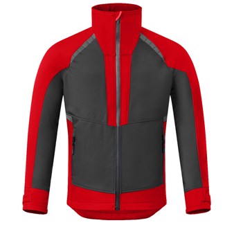 HAVEP 50531 Revolve softshell jas antraciet / rood - maat M