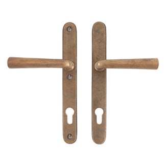 Dauby veiligheidsgarnituur kruk/kruk - Pure PH1925+ / PH1925+ - ruw brons - profielcilinder 92 mm