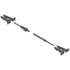 blum TIP-ON synchronisatieset  voor MOVENTO/ LEGRABOX (set zonder  stang) Kleur: R7037 donkergrijs