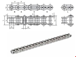 Donghua - Rollenketting - Onderhoudsvrij - SLR - Simplex - BS