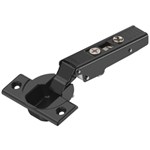 blum CLIP top 110° scharnier zonder veer voor hoekaanslag en stalen schroeftop Kleur: onyx zwart