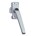 AXA raamsluiting 3308 - met drukknop - draairichting 2-3 - rechtsdraaiend - alu. F1 - 3308-32-91/6