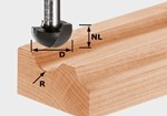 Festool holprofielfrees - HW S8 R6.35 - 12,7 mm - 490984