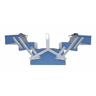 GEDORE gereedschapkist - 1335 L - 5-vaks - leeg - 535 x 225 mm
