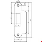 Nemef sluitplaat pa649/47 RVS rond dr1-3/2-4 K.lip- 9064990470