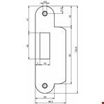 Nemef sluitplaat pa649/47 RVS rond dr1-3/2-4 K.lip- 9064990470