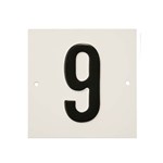 Besbo huisnummerplaat - Nr. 9 - aluminium