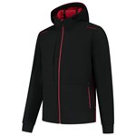 Tricorp 402705 Softshell Capuchon Accent black red maat 5XL