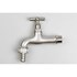 Waterkraan met schroefdraad en slangpilaar - verchroomd - 3/4" buitendraad x 19 mm slangtule
