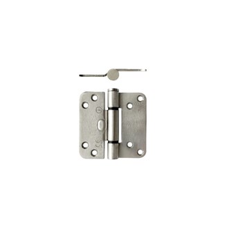 Intersteel glijlagerscharnier - afgerond - 89x89x3 mm - RVS