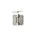 Intersteel glijlagerscharnier - afgerond - 89x89x3 mm - RVS