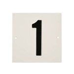 Besbo huisnummerplaat - Nr. 1 - aluminium        