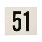 Besbo huisnummerplaat - Nr.    51                     - aluminium 