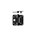 Intersteel glijlager scharnier - SKG*** - afgerond - 89x89x3 mm - zwart - DIN links