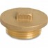 Plug met kraag en vierkant - Fig.290 - RVS - buiten - 1.1/4"