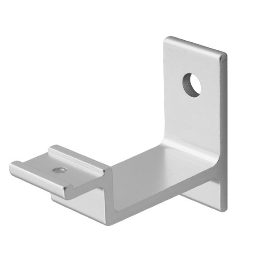 Hermeta Handlaufträger 3502 – Aluminium, Silber Eloxiert, Wandplatte 56 Mm, Gerade Auflage